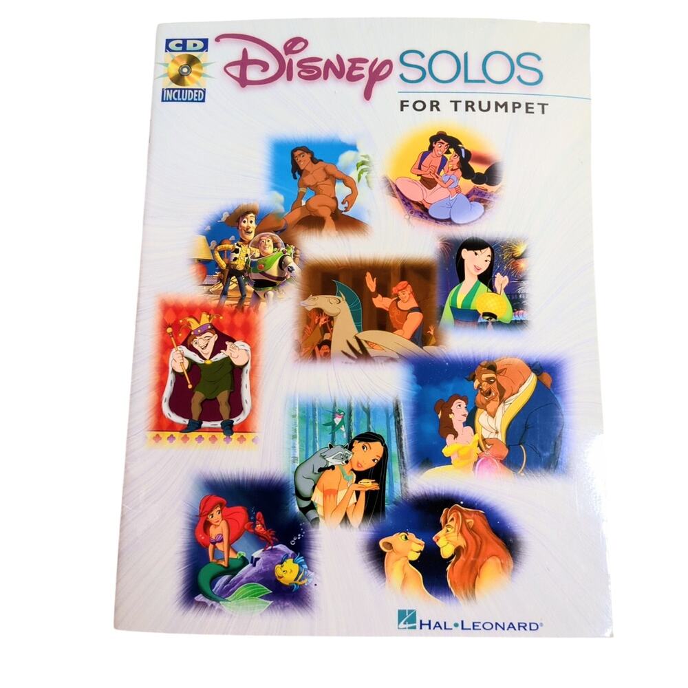 Disney Solos for Trumpet Sheet Music Book with CD Hal Leonard 12 Songs 2000